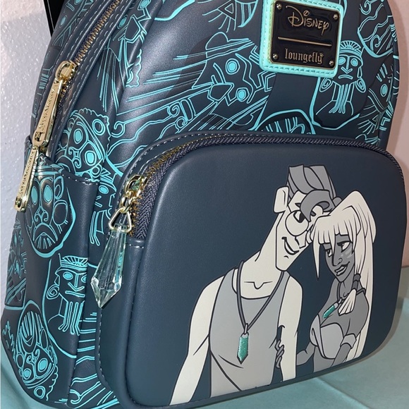 Loungefly Disney Atlantis 20th Anniversary Kida and Milo Backpack and Wallet main image 5